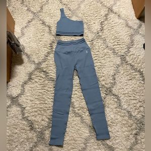 Free People ribbed workout set